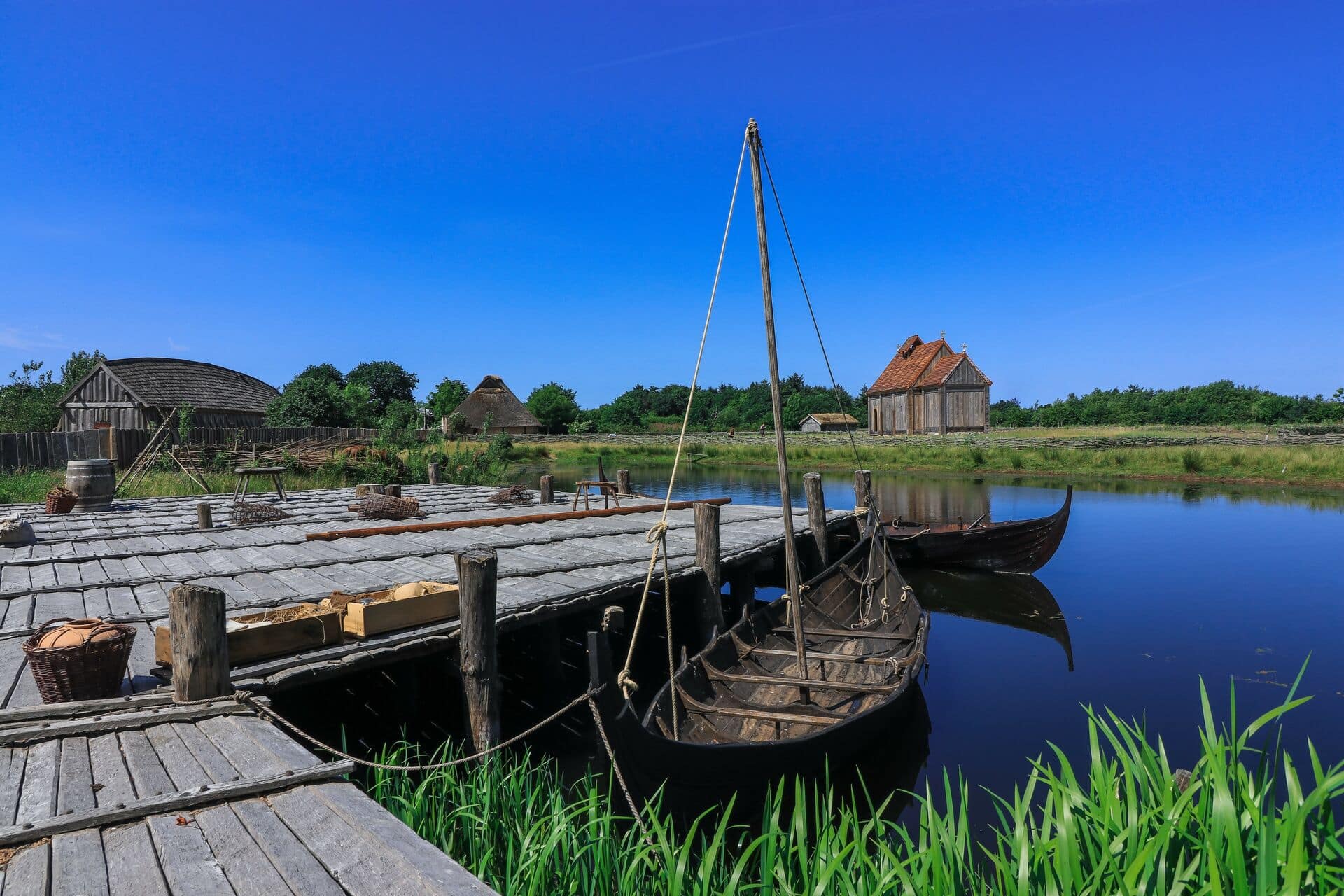 Wikingersiedlung bei Ribe in Dänemark